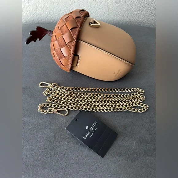 New Kate Spade Take a Hike 3D Acorn Crossbody Bag - Picture 1 of 10